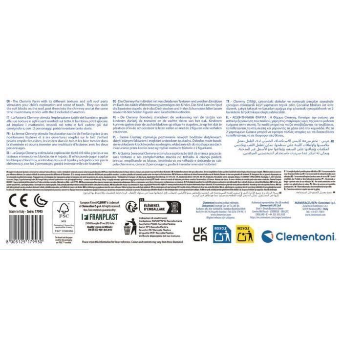 Clementoni CLE8005125179930 Granja Sensorial Clemmy 4