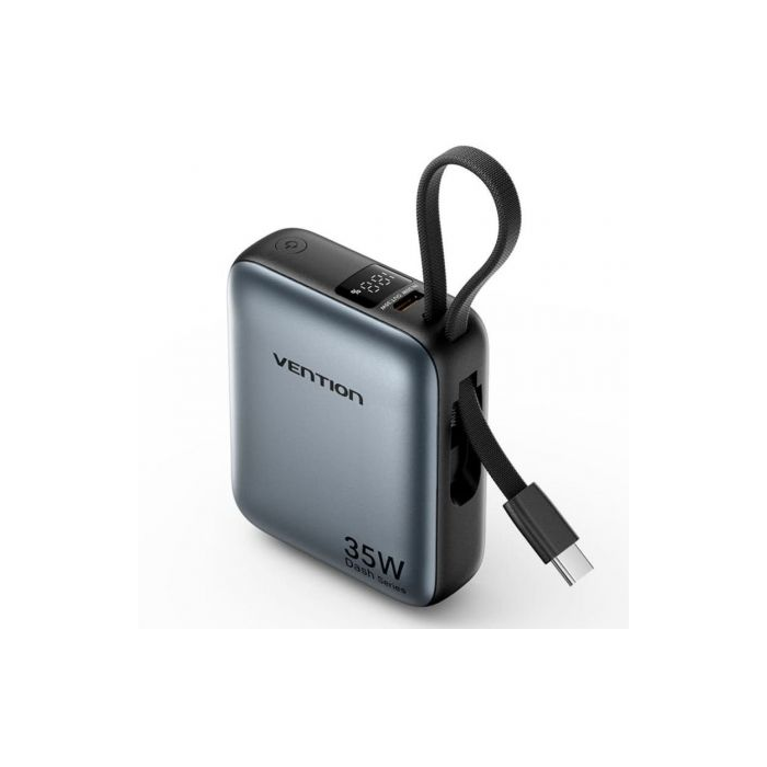 Powerbank 10000mAh Vention FHEH0/ 35W/ Gris 0 Powerbank 10000mAh Vention FHEH0/ 35W/ Gris 0
