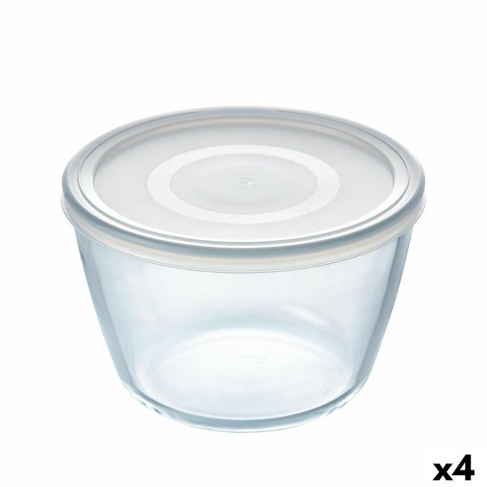 Fiambrera Redonda con Tapa Pyrex Cook & Freeze 1,6 L 17 x 17 x 12 cm Transparente Silicona Vidrio (4 Unidades) 0 Fiambrera Redonda con Tapa Pyrex Cook & Freeze 1,6 L 17 x 17 x 12 cm Transparente Silicona Vidrio (4 Unidades) 0
