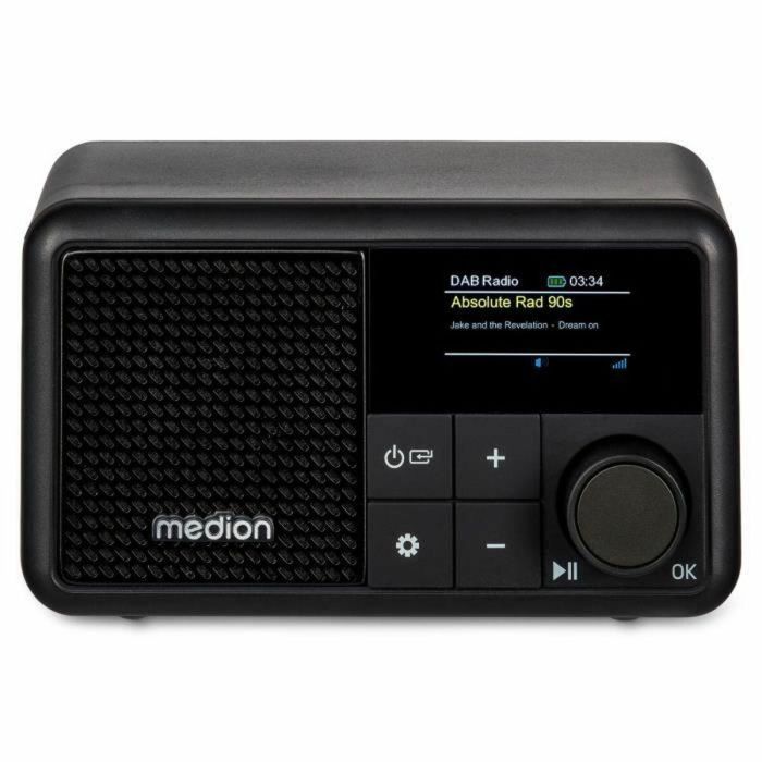 Medion AAAPC79485 Mini Radio Digital DAB/FM Portátil - Mono 2W RMS - Negro