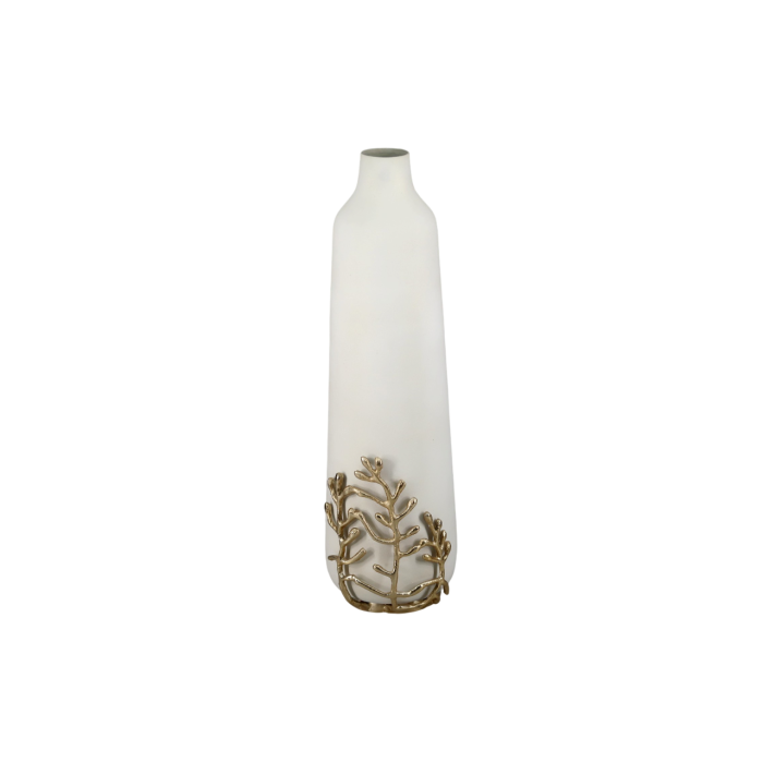 Jarron Moderno DKD Home Decor Blanco Dorado 15 x 52 x 15 cm 0 Jarron Moderno DKD Home Decor Blanco Dorado 15 x 52 x 15 cm 0