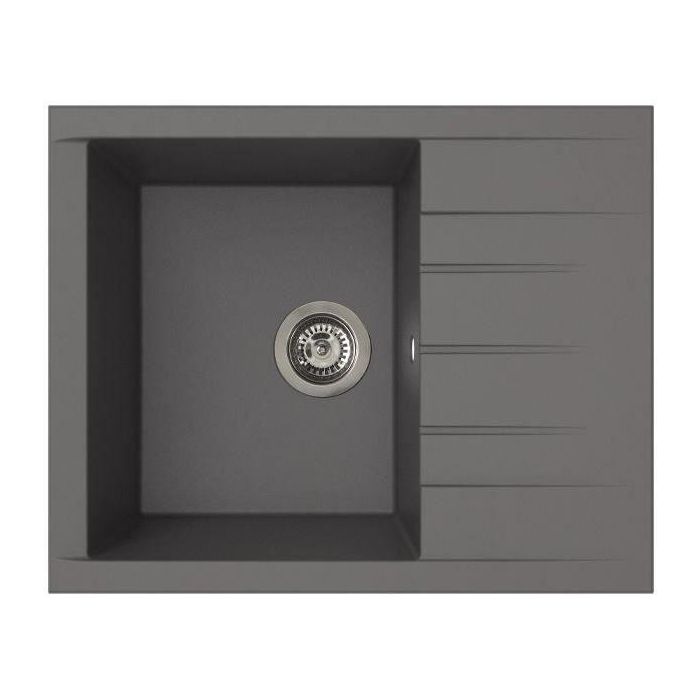 Stradour STR3660428009152 Fregadero Resina SMC Gris hormigón Encastrable Cubo 1C XS 62x50 cm Stradour STR3660428009152 Fregadero Resina SMC Gris hormigón Encastrable Cubo 1C XS 62x50 cm