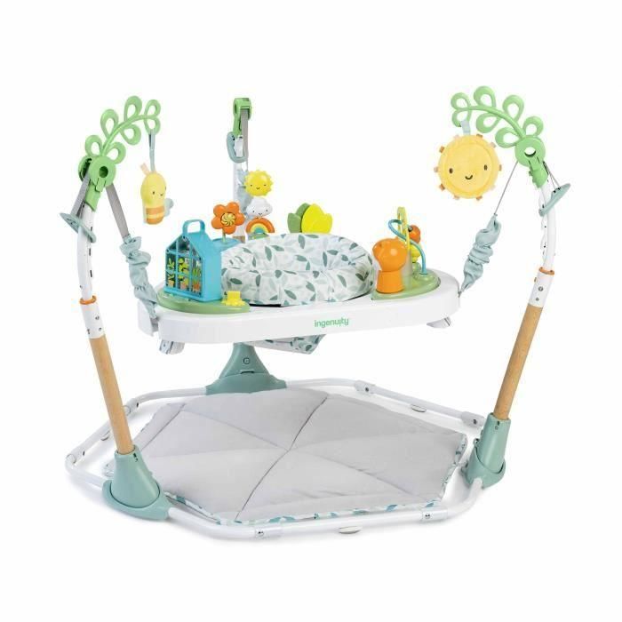 Ingenuity BAB0074451998971 Hamaca para bebé 6 en 1, transformable en tapete de juego, tipi infantil, mesa de actividades y juguetes extraíbles.
