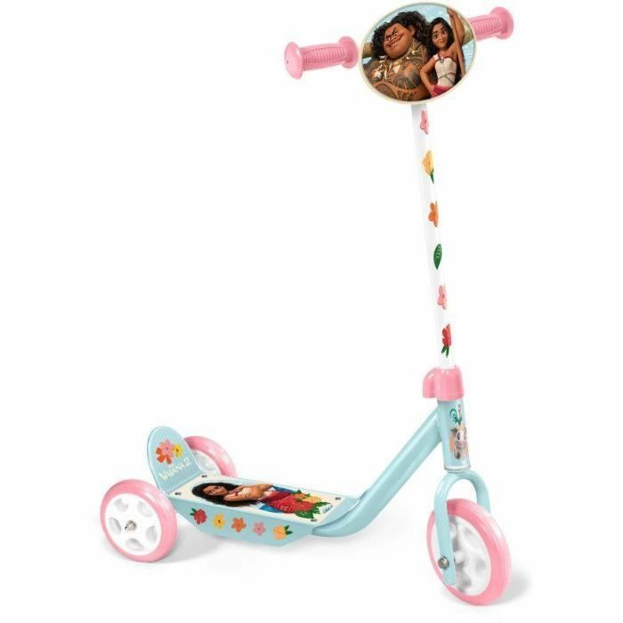 Disney Vaiana Patinete de 3 Ruedas para Niños 3+ Años, Superficie Antideslizante, Manillar Ajustable, Soporta 50 kg Disney Vaiana Patinete de 3 Ruedas para Niños 3+ Años, Superficie Antideslizante, Manillar Ajustable, Soporta 50 kg