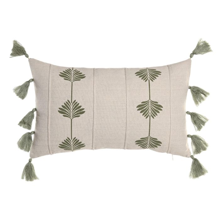 Cojin Boho DKD Home Decor Crudo Verde 50 x 30 cm (2 Unidades) 0 Cojin Boho DKD Home Decor Crudo Verde 50 x 30 cm (2 Unidades) 0