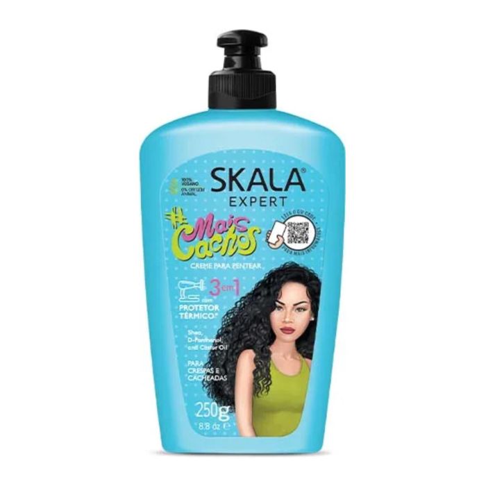 Skala Crema Para Peinar Mais Cachos Cabello Rizado y Encrespado 250g