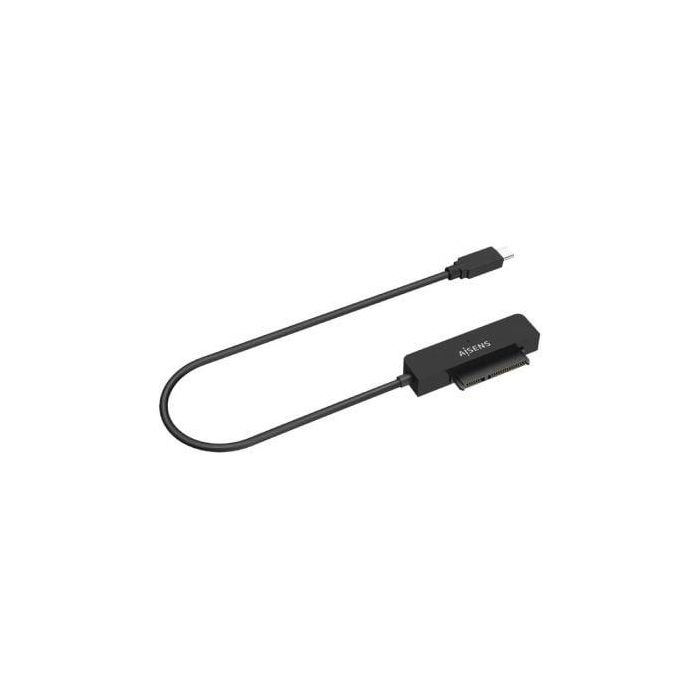 Aisens ASE-25C04B Adaptador USB-C a SATA para Discos Duros 2.5" HDD/SSD - USB 3.1 Gen1 (5.0Gbps) con UASP Negro 1 Aisens ASE-25C04B Adaptador USB-C a SATA para Discos Duros 2.5" HDD/SSD - USB 3.1 Gen1 (5.0Gbps) con UASP Negro 1