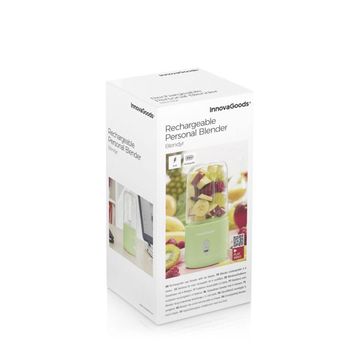 Batidora de Vaso Portátil Recargable Blendyr InnovaGoods 1 Batidora de Vaso Portátil Recargable Blendyr InnovaGoods 1