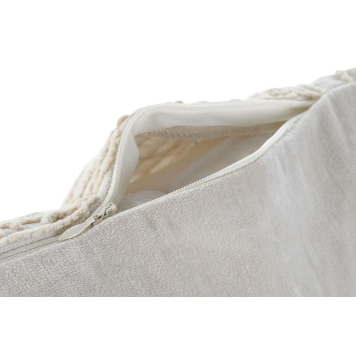 Cojin Mediterraneo DKD Home Decor Crema Blanco 15 x 45 x 45 cm (2 Unidades) 3 Cojin Mediterraneo DKD Home Decor Crema Blanco 15 x 45 x 45 cm (2 Unidades) 3
