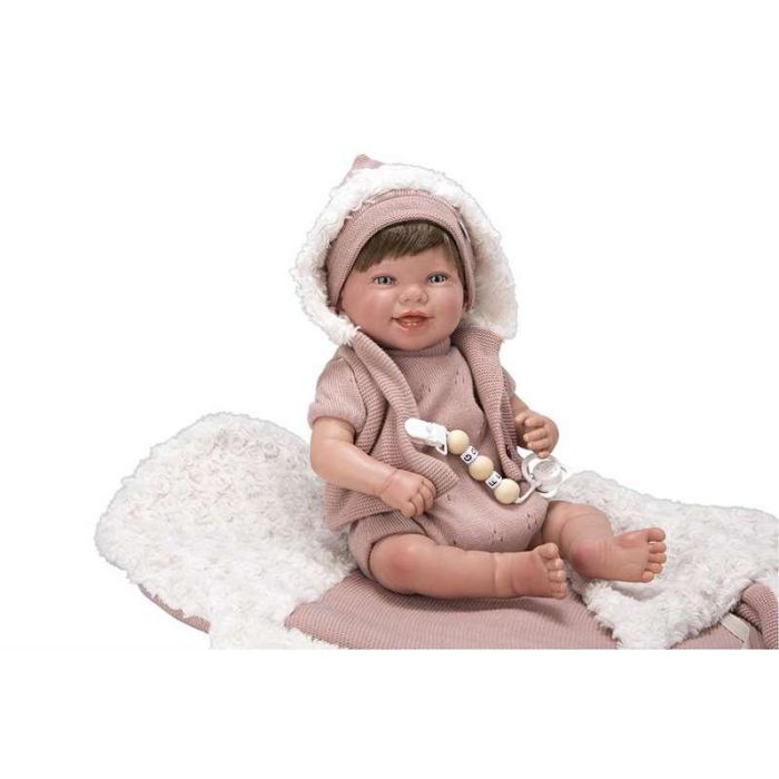 Muñeca reborn arias 45 cm gimena c/saco portabebe 13 Muñeca reborn arias 45 cm gimena c/saco portabebe 13
