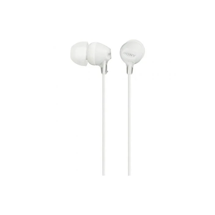Sony MDR-EX15AP Auriculares Intrauditivos con Micrófono, Jack 3.5 mm, Blancos