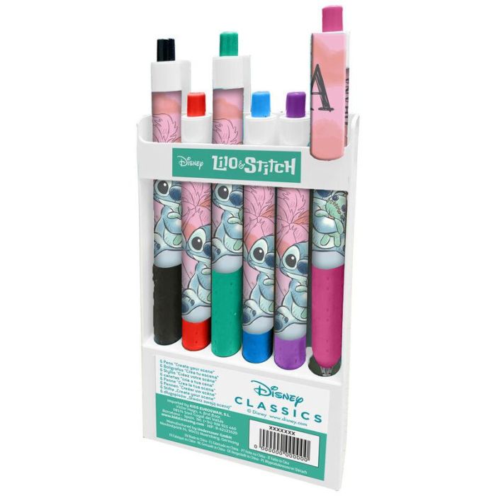 Blister 6 boligrafos Stitch Disney 1 Blister 6 boligrafos Stitch Disney 1