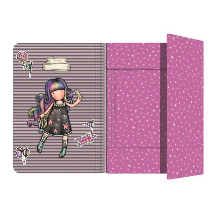 Libreta folio tapas duras con elastico gorjuss™ fairground "up and away" 24,8x9x33,4cm 2
