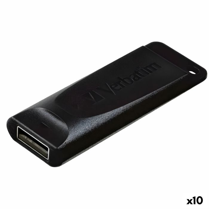 Pendrive Verbatim Negro 16 GB (10 Unidades) Pendrive Verbatim Negro 16 GB (10 Unidades)