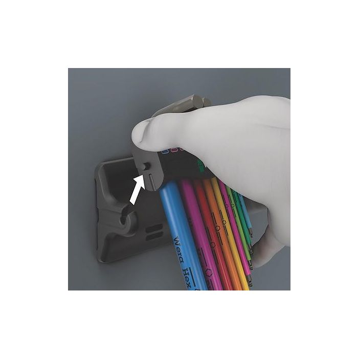 Wera 05133165001 Juego de llaves allen Hex-Plus Multicolour, métricas, 9 piezas (1.5, 2, 2.5, 3, 4, 5, 6, 8, 10 mm) 8