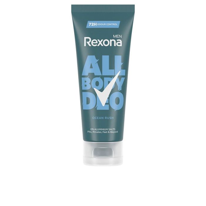 Rexona Ocean Rush Men Desodorante Crema Corporal 72h Protección Frescura Antitranspirante para Hombre 75 ml