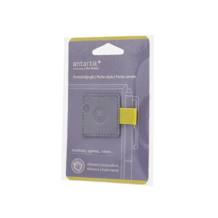 Antartik Portabolígrafo Autoadhesivo para Cuaderno con Elástico, Hasta 15 mm Grosor, Morado y Amarillo 1 Antartik Portabolígrafo Autoadhesivo para Cuaderno con Elástico, Hasta 15 mm Grosor, Morado y Amarillo 1