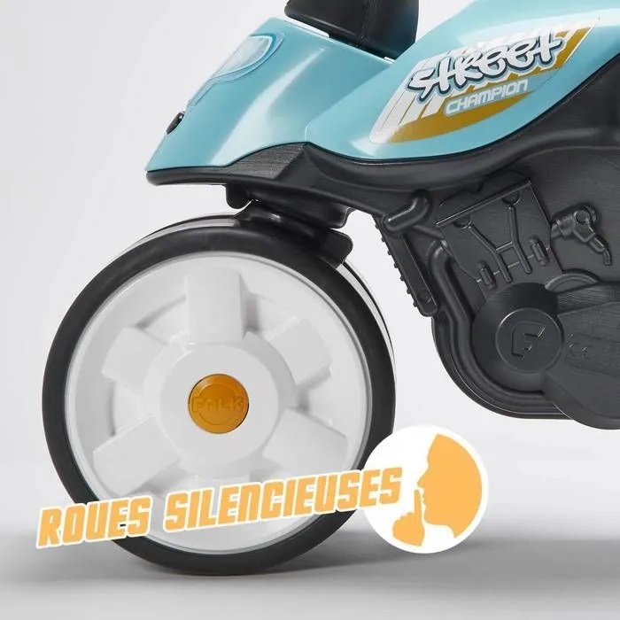 Falk Bicicleta sin Pedales Street Champion Ruedas Silenciosas Azul para Niños 1-3 Años 1