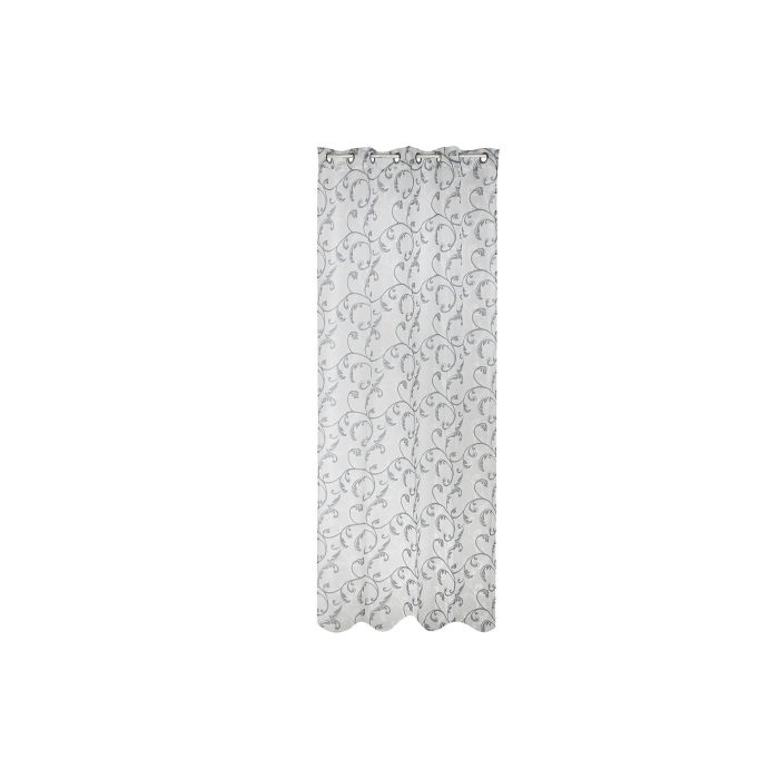 DKD Home Decor Cortina Alpino Azul Blanco 270 x 140 cm Poliéster 75gsm Estilo Barroco (2 Unidades)