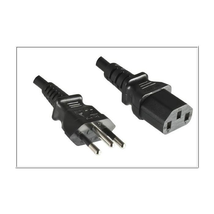 MicroConnect Cable de Alimentación 2.1m, Negro, Certificado UL, 14136 NBR