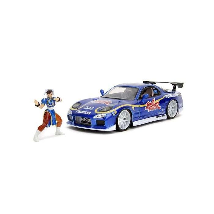 Coche street fighter ii chun-li 1993 mazda rx-7 escala 1:24. incluye figura 18 Coche street fighter ii chun-li 1993 mazda rx-7 escala 1:24. incluye figura 18