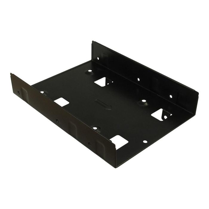 Inter-Tech 88885232 Kit de Montaje para 2x 2.5" a 3.5", Panel Frontal Embellecedor, Negro, Acero 2
