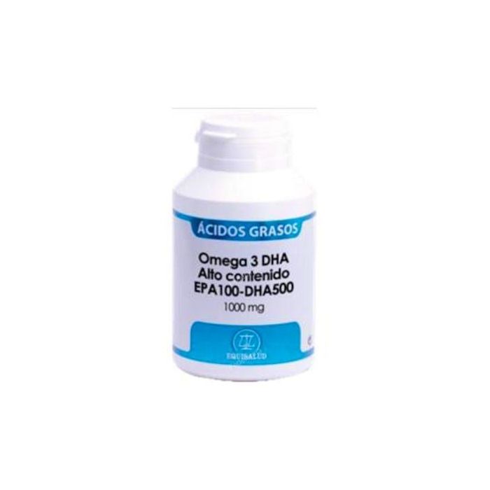 EQUISALUD Omega 3 con alto contenido DHA 500 y EPA 100, para corazón y cerebro, 120 cápsulas