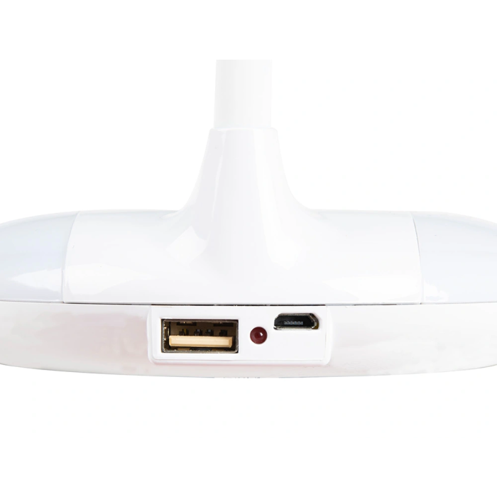 Liderpapel Lámpara Infantil Sobremesa Recargable ABS 16 LED 3.7W Sensor 3 Niveles Color Blanco 4