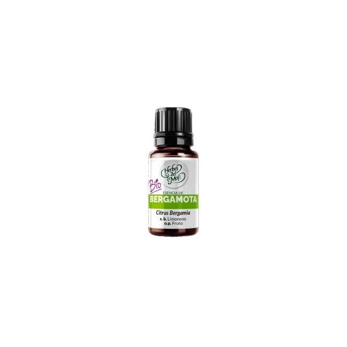 HERBES DEL MOLI Bergamota Aceite Esencial 10ml Ecológico, Antiespasmódico, Digestivo y Relajante. Citrus Bergamia - Italia