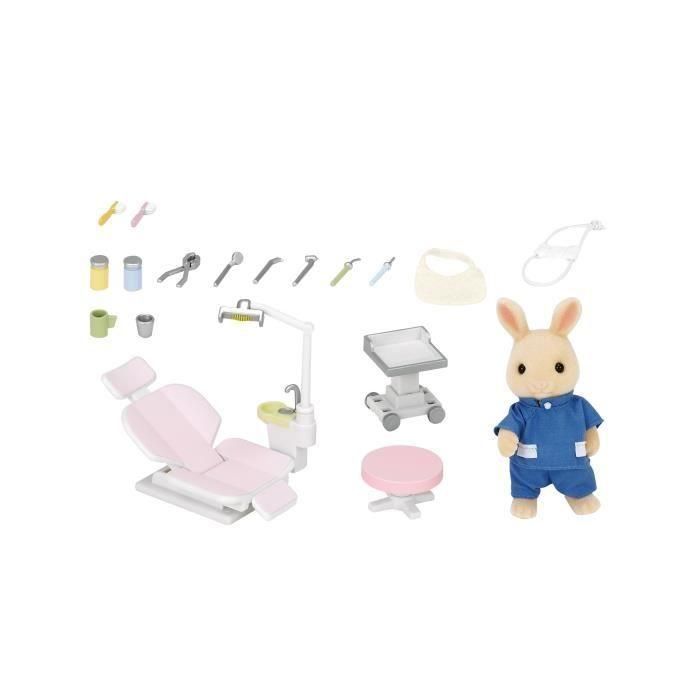 Sylvanian Families 5095 Set de Juego Dentista: Figura Conejo Papá, Sillón Dental, Unidad, Mesa y 14 Accesorios para Niños +3 años 3 Sylvanian Families 5095 Set de Juego Dentista: Figura Conejo Papá, Sillón Dental, Unidad, Mesa y 14 Accesorios para Niños +3 años 3