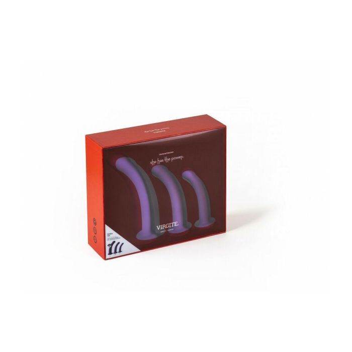Dildo Virgite Morado S/M/L Set 3 Dildo Virgite Morado S/M/L Set 3