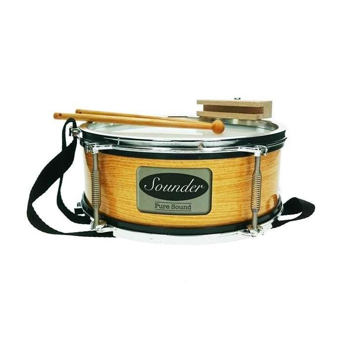 Reig Tambor Palillero Metalizado en Bolsa 25 cm Diámetro Plástico 7