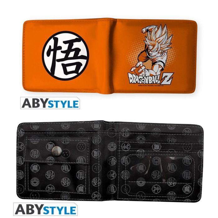 Abystyle Cartera Dragon Ball Z Goku Vinilo, Múltiples Compartimentos para Tarjetas, Billetes y Dinero Seguro, 9.5x11cm Cerrada y 22cm Abierta Abystyle Cartera Dragon Ball Z Goku Vinilo, Múltiples Compartimentos para Tarjetas, Billetes y Dinero Seguro, 9.5x11cm Cerrada y 22cm Abierta