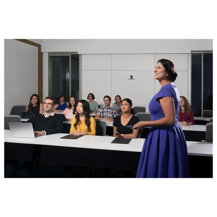 Logitech Cámara PTZ PRO 2, Full HD 30fps, Zoom 10x, Ángulo 90°, Negro/Gris (960-001186) 5