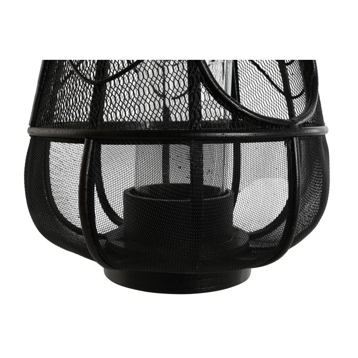 DKD Home Decor Portavela Colonial Negro Metal y Ratán 28 x 50 x 28 cm 3 DKD Home Decor Portavela Colonial Negro Metal y Ratán 28 x 50 x 28 cm 3