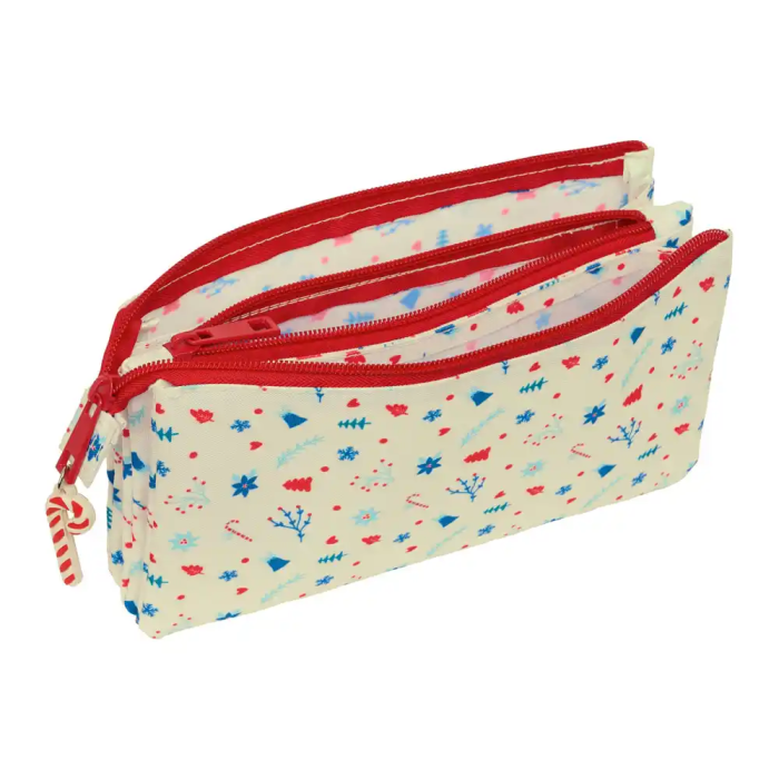 Safta Portatodo Triple Iconos Merry Xmas 22x12x3cm 2