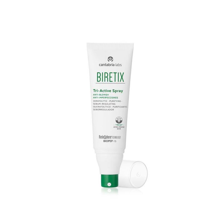 Biretix Spray Tri-Active Anti-Imperfecciones para Acné, Poros y Puntos Negros, Tratamiento, 100 ml 2