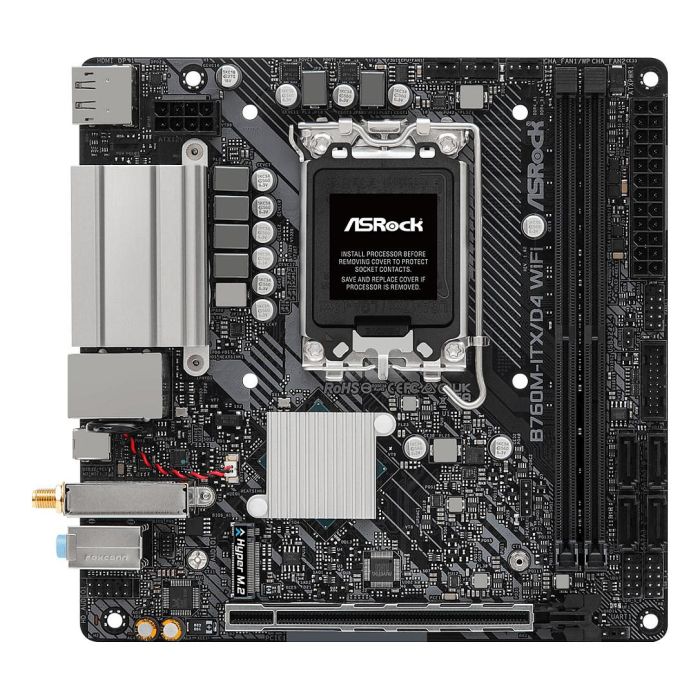 ASRock B760M ITX/D4 WiFi (1700) DDR4 Mini ITX Placa Base para PC 1