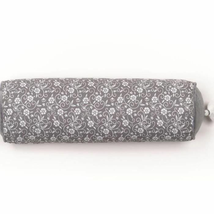 Today TOD1700240621365 Cojín Polochon CHARME Estampado Capuchino Gris Oscuro 45 x 15 cm