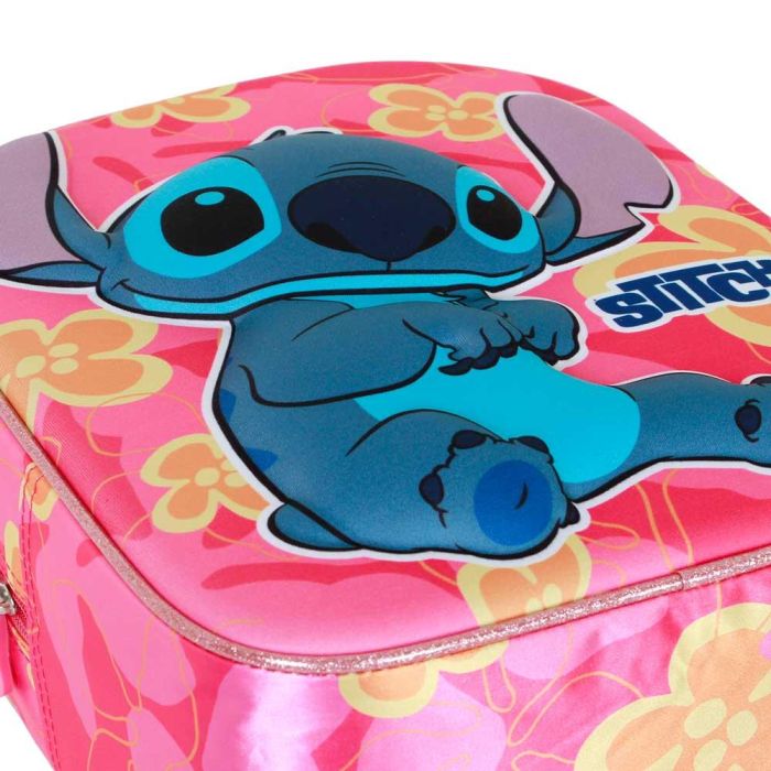 Mochila 3D Elite Cute Disney Lilo y Stitch Rosa 3