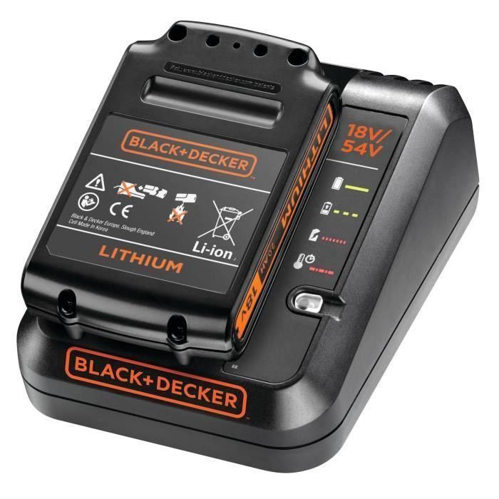Black + Decker BDC2A-QW Cargador para batería de litio 18V 2 Ah Negro 1 Black + Decker BDC2A-QW Cargador para batería de litio 18V 2 Ah Negro 1
