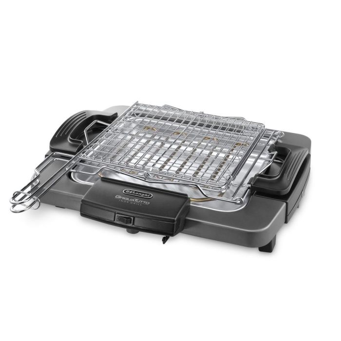 Delonghi BQ60.X Barbacoa Eléctrica 1900W, Doble Rejilla Ajustable, Bandeja Extraíble, Apta para Exterior 0 Delonghi BQ60.X Barbacoa Eléctrica 1900W, Doble Rejilla Ajustable, Bandeja Extraíble, Apta para Exterior 0