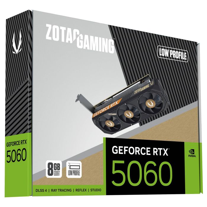ZOTAC Tarjeta Gráfica GeForce RTX 5060 Low Profile NVIDIA 8 GB GDDR7 6