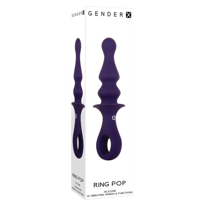 Plug Anal Gender X RING POP Morado (8,9 cm) 1 Plug Anal Gender X RING POP Morado (8,9 cm) 1