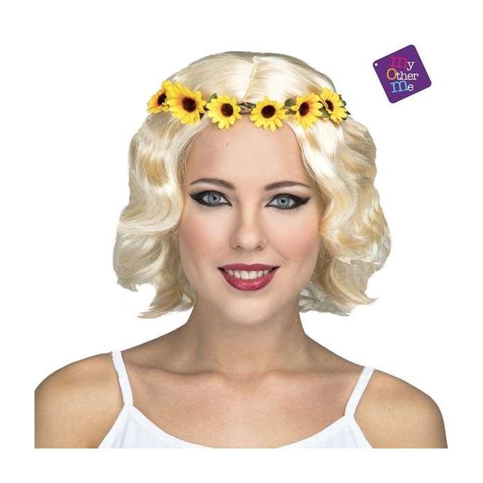 My Other Me Peluca Hippie Corta Rubia 120 g para Disfraz Fiesta Carnaval Temático Años 60 - Edad Mínima +3 Años 4 My Other Me Peluca Hippie Corta Rubia 120 g para Disfraz Fiesta Carnaval Temático Años 60 - Edad Mínima +3 Años 4