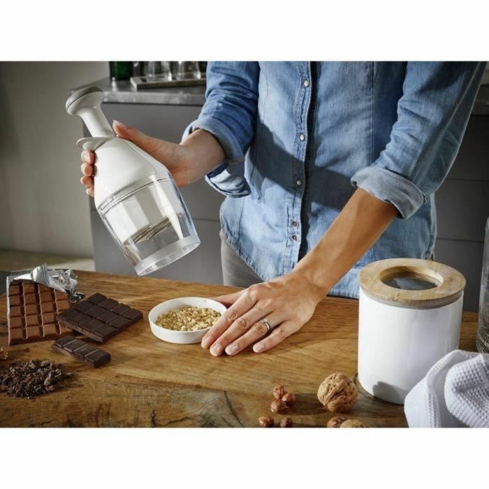 Leifheit Chopper Confort & Cle para Cocina, Empujador Flexible, Cuchilla Afilada, Paneles Laterales Plegables para Fácil Limpieza 10