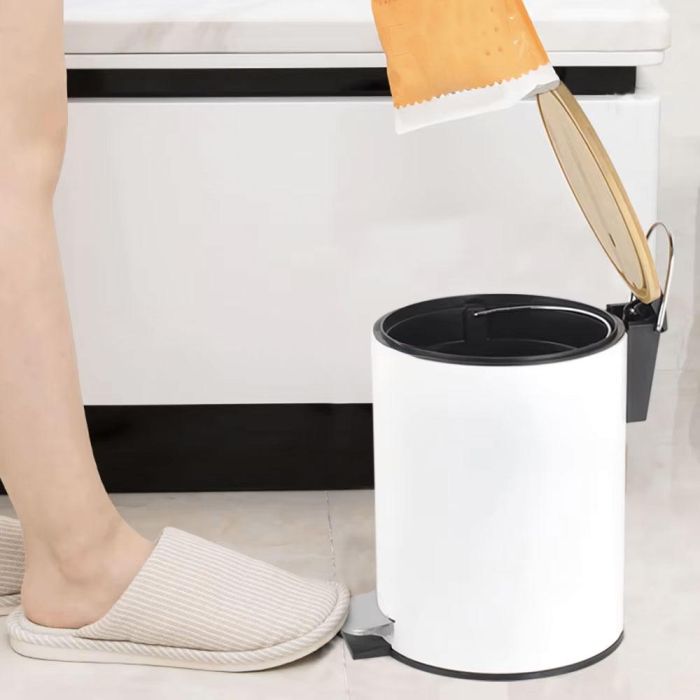 Inde Cubo Pedal Metal Bambú 3L 17x17x22.7 cm Surtido 7