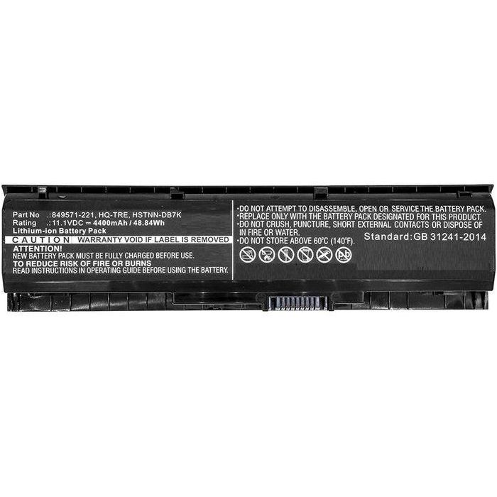 CoreParts Battery for HP Laptop, 49Wh Li-ion 11.1V 4400mAh, for 17-ab000, 17-ab000ng, 17-ab001ng, 17-ab002ng, 17-ab003ng, 17-ab004ng CoreParts Battery for HP Laptop, 49Wh Li-ion 11.1V 4400mAh, for 17-ab000, 17-ab000ng, 17-ab001ng, 17-ab002ng, 17-ab003ng, 17-ab004ng