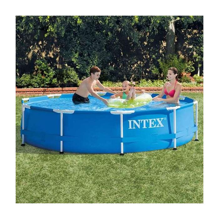 Piscina redonda metal frame con depuradora de cartucho capacidad 4485 litros 305x76 cm 3 Piscina redonda metal frame con depuradora de cartucho capacidad 4485 litros 305x76 cm 3