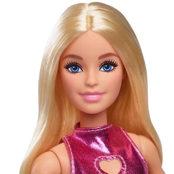 Muñeca Barbie Fashionista Vestido Rosa Metalizado Hyt88 3 Muñeca Barbie Fashionista Vestido Rosa Metalizado Hyt88 3